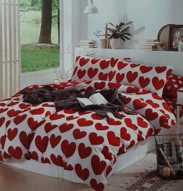 ikea posteljina na srca: ❤Posteljina iz 7 delova ❤Čaršaf-220*240 ❤Jorganska navlaka-2x140*200 — 13