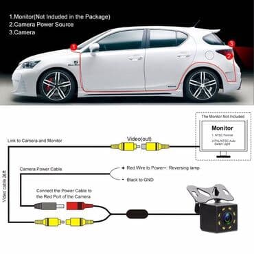 zastita od sunca za auto za decu: Rikverc auto kamera sa 12 led dioda Rikverc kamera pogodna za sve — 6
