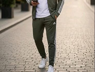 Trenerka Adidas, bоја - Maslinasto zelena