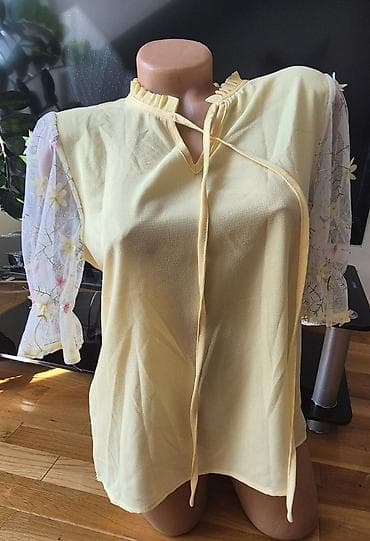 Men's Clothing: Dve ženske bluze – romantični, lepršavi modeli 1) Svetlozelena bluza — 3