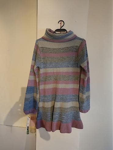 pull and bear jakne muske: Pletena tunika/duži džemper sa rol-kragnom. - Kroj: blago A-linija — 1