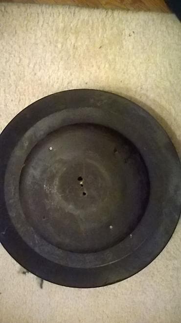 štek lampa: Plafonjera metalena okrugla dia 39 cm. /staklo dia 28 cm. 2 sijalicna — 3