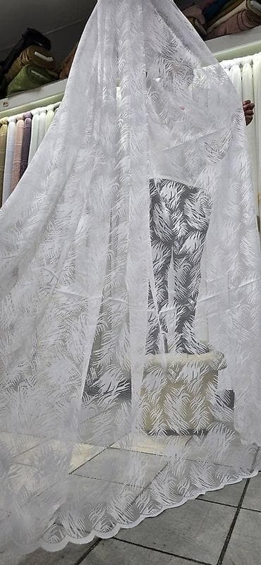 sahara zavesa bela: Zavese – lagane, prozračne šifonske/voal tkanine sa žakard i burnout — 1