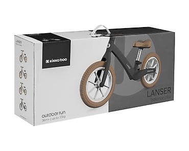 decije sediste za bicikl: KIKKA BOO Balance bike LANSER black – balans bicikl bez pedala Kikka — 8