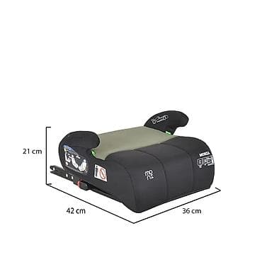 Autosedišta: Auto sedište buster Monza sa Isofixom 125–150 cm – Green (brend MONI) — 4