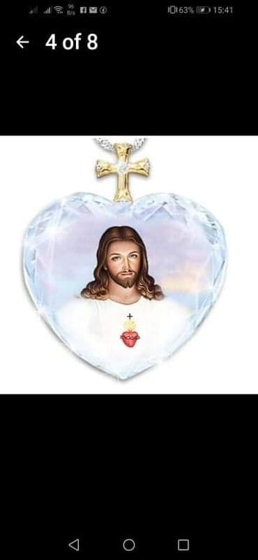 bele lanene haljine: Lanac s priveskom Beli andjeo i Isus
1000 din — 2