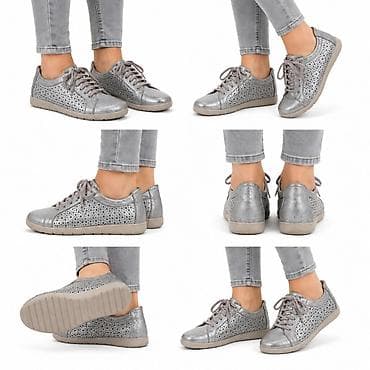 Ženske casual patike – srebrne, perforiran. RIEKER - Materijal na lalafo.rs Ženske casual patike – srebrne, perforiran. RIEKER - Materijal