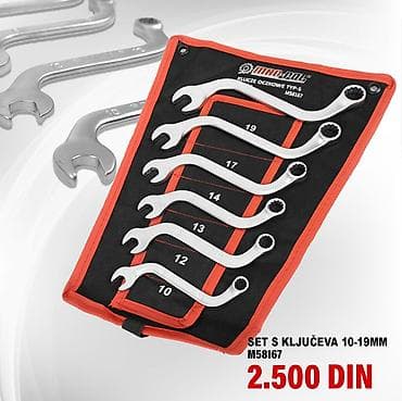 Set kombinovanih ključeva 10–19 mm (model M58167) - Veličine