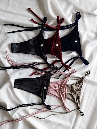 molersko odelo: Ženske bikini gaćice sa vezivanjem sa strane - Model: trokutasti kroj — 3