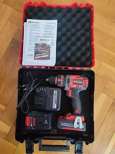 Šrafcigeri: Einhell akumulatorska udarna bušilica/odvijač TP-CD 18/50 Li-i BL — 3