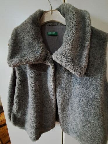 new yorker majice: Benetton, One size, Veštačko krzno, bоја - Siva — 1