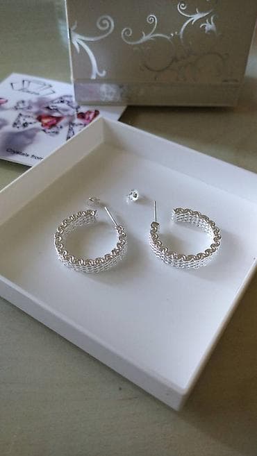Watches: Hoop earrings, Material: Silver — 2