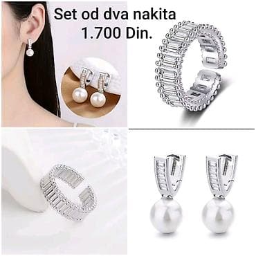 tex fleece nike: Posrebreni set od hirurskog čelika sa žigom S925 dva nakita – 1.700 — 1