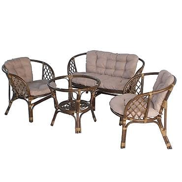polovne ugaone garniture nis: Baštenska garnitura ratan braon Bahama – šifra proizvoda: BAHAMA — 1