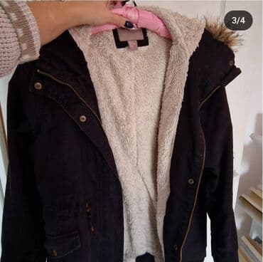 jakna sa prirodnim krznom: H&M, L (EU 40), Single-colored, With lining — 3