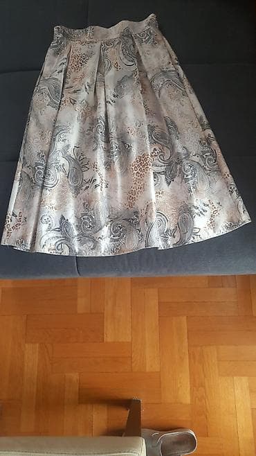 suknja sa tilom: M, Maksi, bоја - Siva — 1