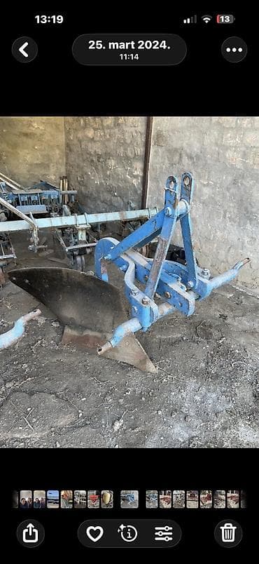 prodaja krunjača za kukuruz: OLT dvobrazni plug Original boja- njegova prva Garaziran Nije — 2