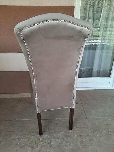 Tapacirana stolica sa visokim naslonom 65e komad - Elegantna stolica