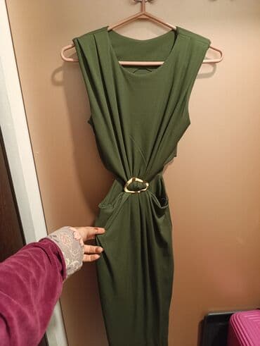 dugacke haljine svecane: One size, bоја - Zelena, Top (bez rukava) — 9