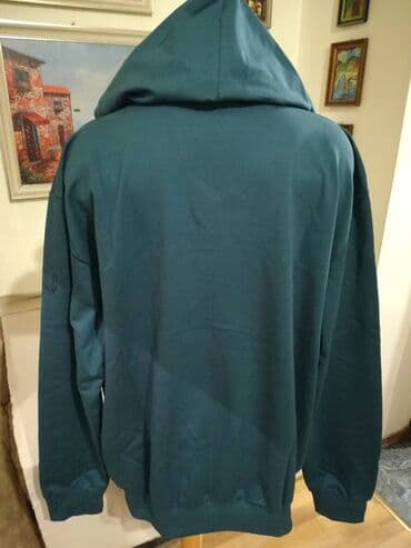 velicine pantalona: Novi muski pamucni duks sa kapuljacom u velikom broju Benx 5XL Zeleni — 5