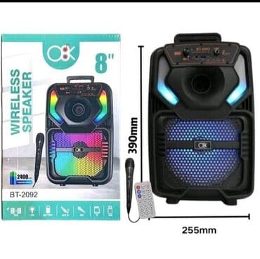 Zvučnici i stereo sistemi: Ovo je prenosni Bluetooth zvučnik modela AO-811, veličine 8 inča. Ima — 1