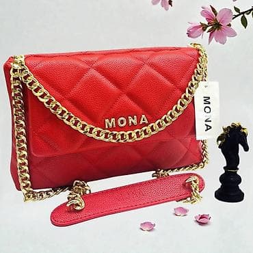 tokice za glavu: Torba MONA – elegantna ženska crossbody/ramena torba sa zlatnim lancem — 3