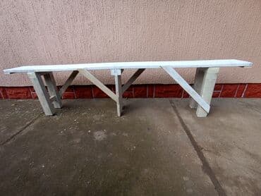 stolovi za decu: Sto i klupe za slave,veselja i slično,sto drveni-rasklopiv, debljina — 11