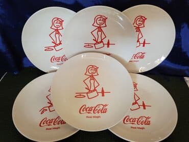 plasticne case za desert novi sad: Tanjiri novi 2 Coca Cola porcelanski. Tanjiri beli sa dezenom,sve na — 2