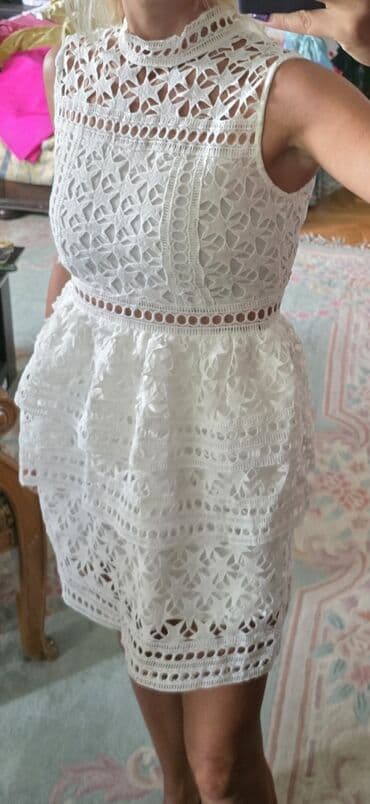 haljine numoco: S (EU 36), color - White, Cocktail, With the straps — 4