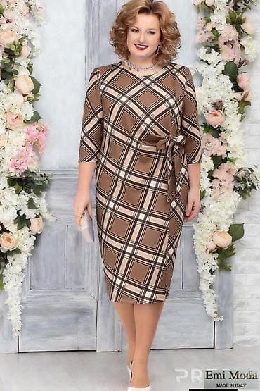 roze torbice: Ženska midi haljina Emi Moda – Made in Italy - Kroj: klasična midi — 7