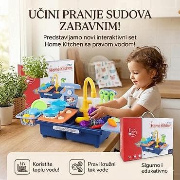 Interaktivni set “Home Kitchen” sa pravom vodom - Igračka sudopera sa