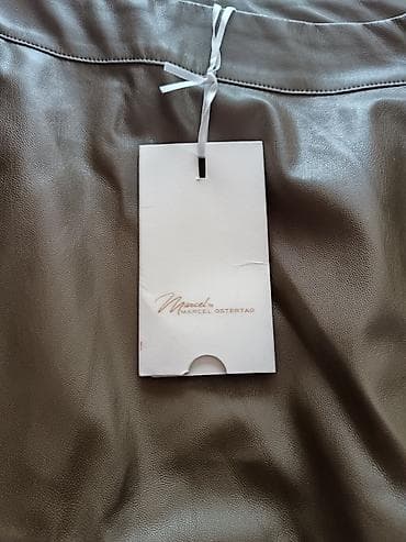 cizme stikla: Marcel by Marcel Ostertag – plisirana midi suknja od eko-kože - — 1