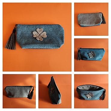 ranac za alat: Ručna torbica/neseser od eko antilopa - Materijal: meka eko antilop — 1