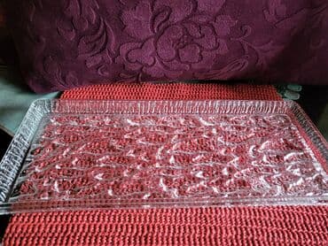 metalac posuđe za bebe: Tanjir tkz led. rucni rad,za posluzenje,serviranje,masivan. 80te — 6