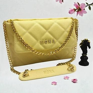 tokice za glavu: Torba MONA – elegantna ženska crossbody/ramena torba sa zlatnim lancem — 7