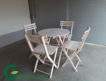 set za krstenje cena: BAŠTANSKE GARNITURE Dimenzije stola: fi70, 60x70cm Visina stola 70cm — 4