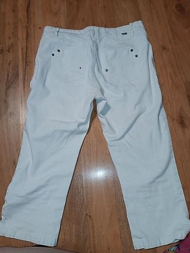 crno beli tech fleece: Ženske pantalone – više modela i veličina 1) Elegantne bele pantalone — 7