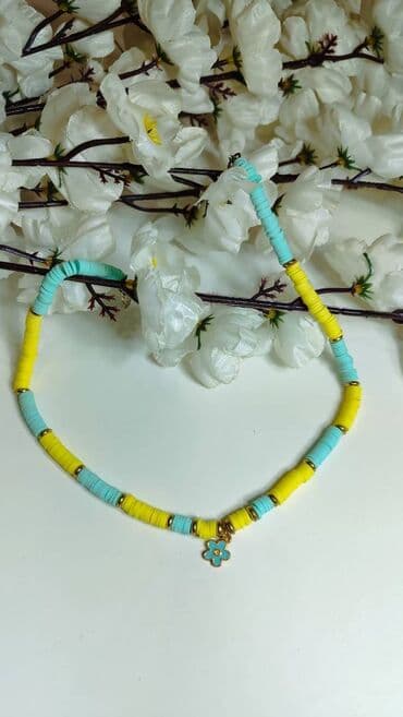 Ogrlica sa priveskom, Handmade, Materijal: Polimerna glina — 1