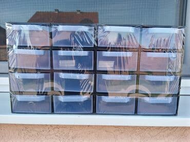 Kutije za odlaganje: Organizer, Plastika, bоја - Crna — 1