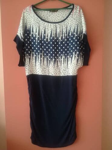 Women's Clothing: NOVA, jednom obučena pamučna teget haljina za svaku priliku. U gornjem — 4