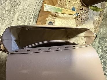 srebro mindjuse: Elegantna ženska torba preko ramena – bež/nuance pudera - Materijal — 3