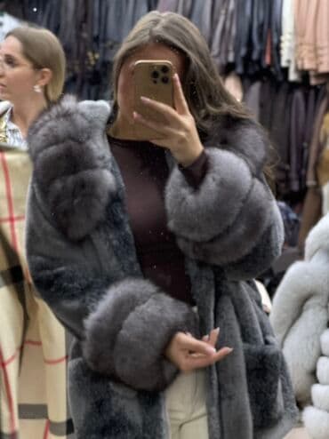 tange sa rupom: Sa postavom, bоја - Siva — 3