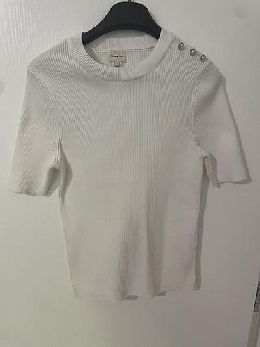 Ribana pletena majica kratkih rukava – River Island London - Boja