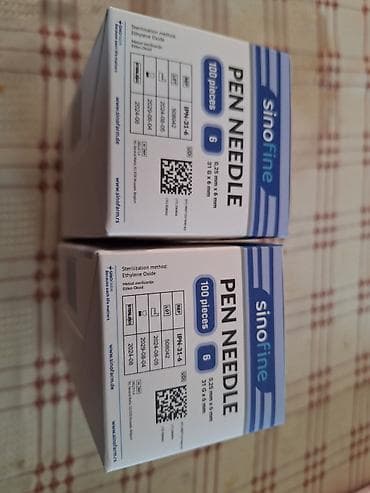 Walkers, crutches, walking sticks, rollators: Iglice za insulin 6mm 2 kutije
Rok do avgusta 2029 godine — 3