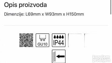 maxi case uz markice: Zidna lampa, bоја - Bela, Novo — 2