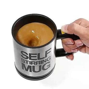 posuda za ulje i sirce: SELF STIRRING MUG – samo-mešajuća šolja - Šolja sa integrisanim — 2