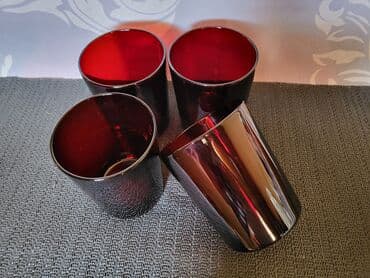 swarovski case za vino cena: Case francuske univerzalne,rubin boje iz 70ih. Case su bez — 8