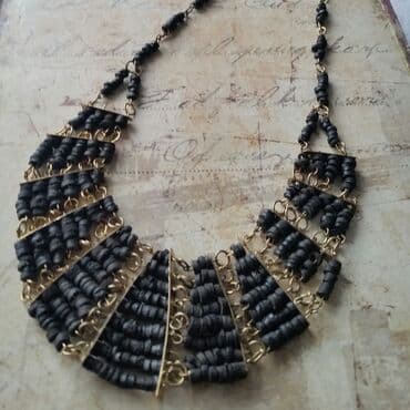 Jewellery sets: Original ogrlica iz Egipta Kombinacija crno-zlatno Dužina 47cm — 1