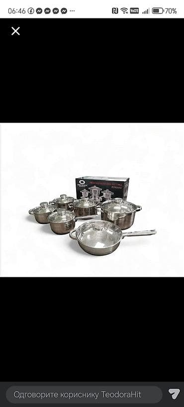 Set inox posuđa – Prolinetech Premium Quality, 12 delova - Materijal