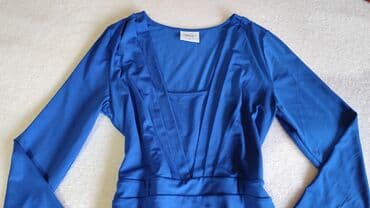 Women's Pants, Jeans, Shorts: Cache Cache S, color - Blue, Cocktail, Long sleeves — 5